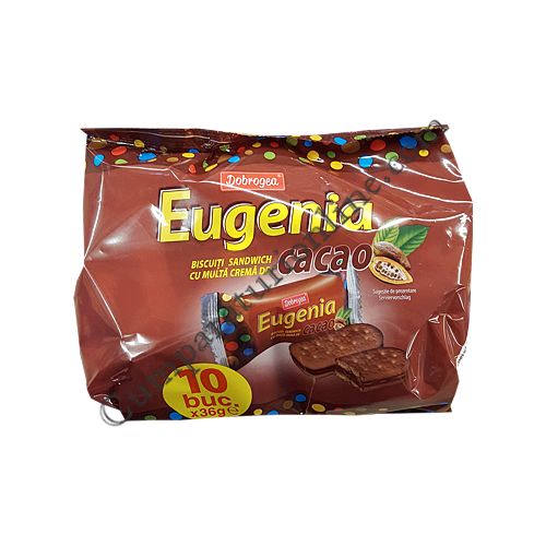 Eugenia cacao Dobrogea crema cacao 10x36 gr. pret/buc.